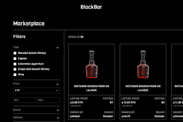 Block Bar - NFT Marketplace for Beverages