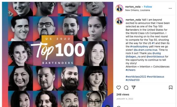 Top 100 US World Class Bartenders