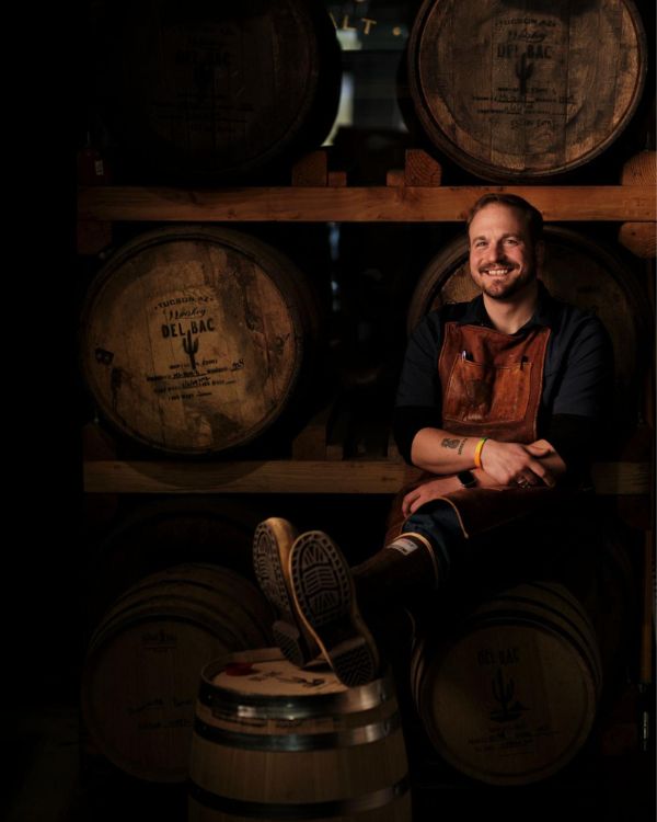 Head Distiller Mark A Vierthaler at Whiskey Del Bac