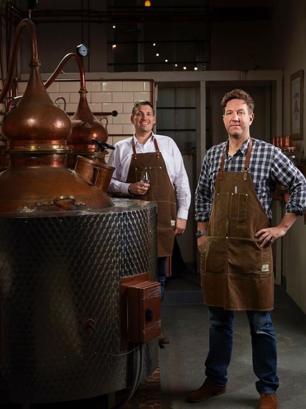 Matt and Marcus at Summerhall Distillery