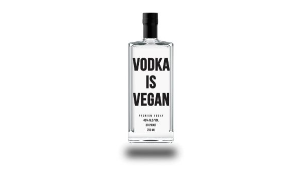 Vodka is Vegan bottle shot