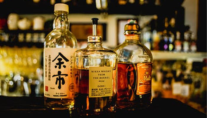 whisky-bottles-on-table