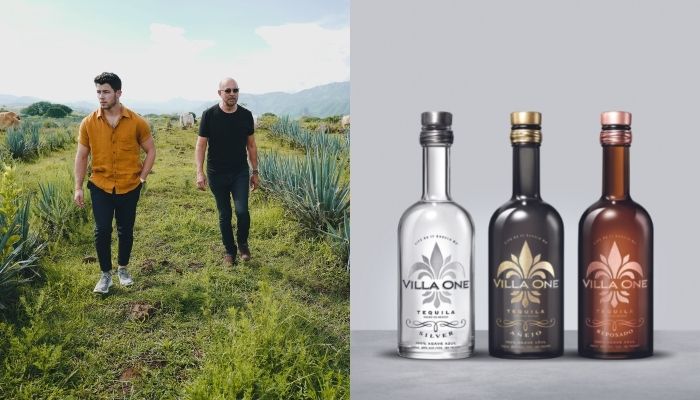 Nick Jonas and John Varvatos of Villa One Tequila