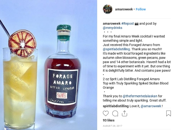 Instagram Handle of Amaro Week