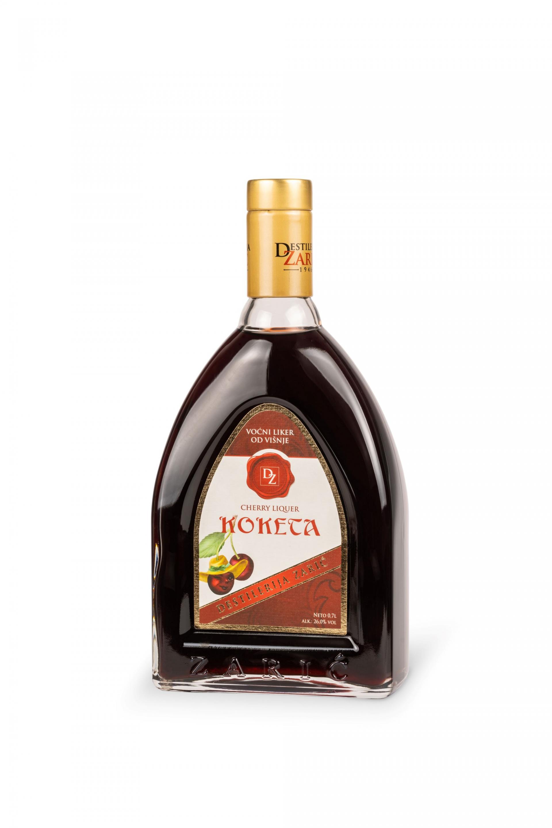 Koketa Cherry Liquer from Serbia - Winner of Gold medal at the