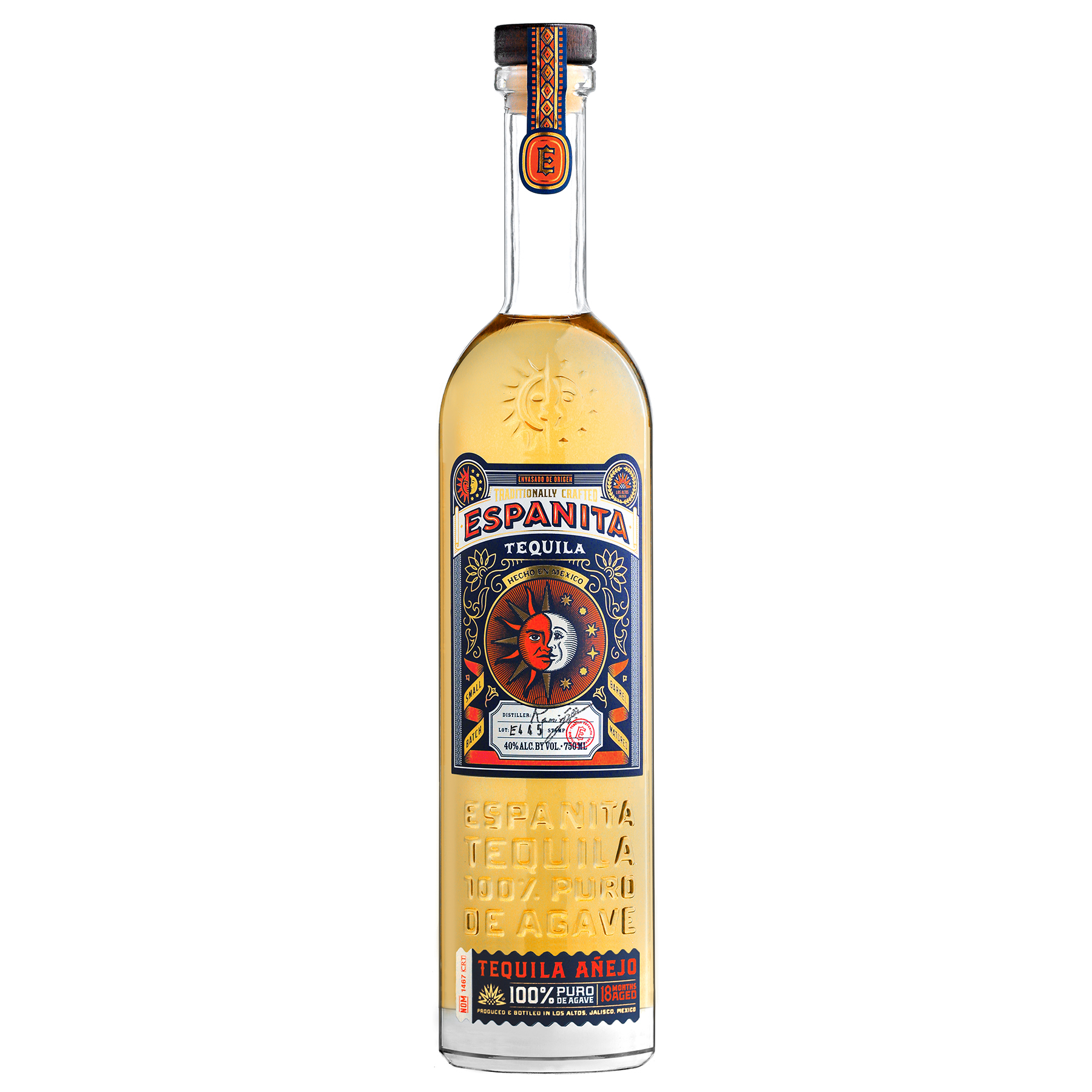 Espanita Anejo Tequila from Mexico Winner of Gold medal at the
