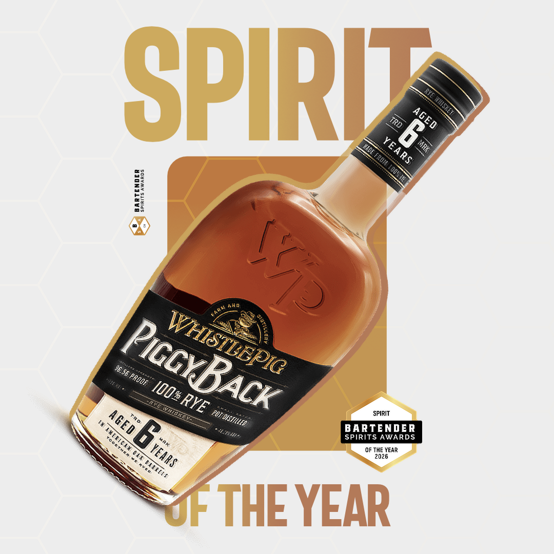 Photo for: WhistlePig PiggyBack 100% Rye Whiskey Takes The 2026 Spirits Of The Year