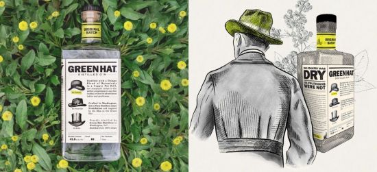 Photo for: Green Hat Gin Citrus Floral Wins Best Package Of The Year