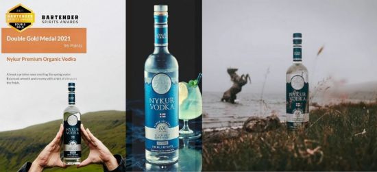 Photo for: Vodka from Faroe Islands wins Double Gold Medal