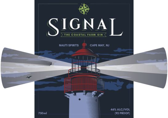 Logo for: Nauti Spirits Distillery - Signal the Coastal Farm Gin