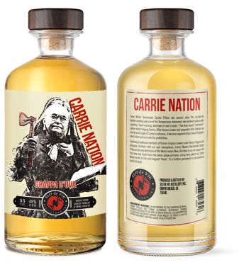 Logo for: Carrie Nation Grappa d'Uva