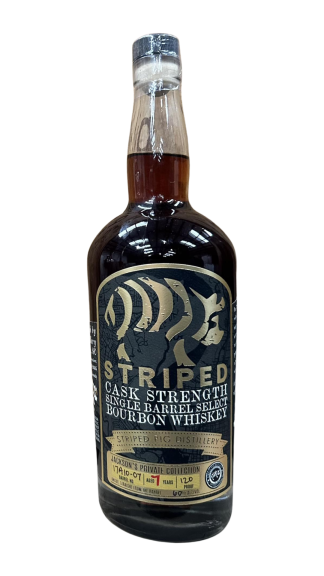 Photo for: Striped Cask Strength Single Barrel Select Bourbon Whiskey